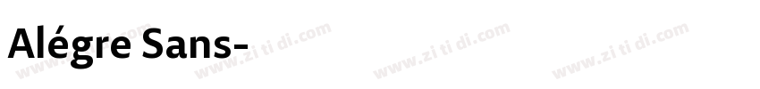 Alégre Sans字体转换